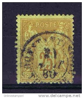 Levant 25 C  1879 Cancel Constantinopel - Gebruikt