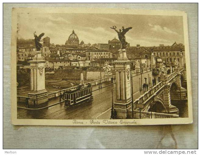 Roma - Ponte Vittorio Emanuelle -tram   D85774 - Pontes