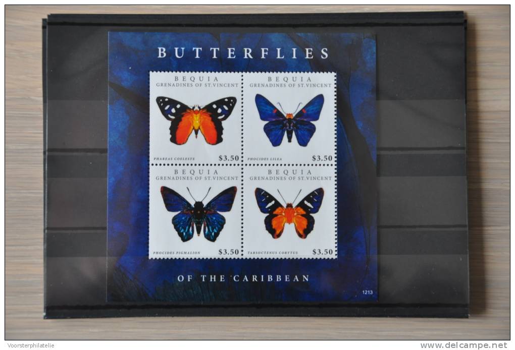 H 110 ++  2012 ST. VINCENT VLINDERS BUTTERFLIES PAPILLON SCHMETTERLING  ++ MNH POSTFRIS ** - St.-Vincent En De Grenadines