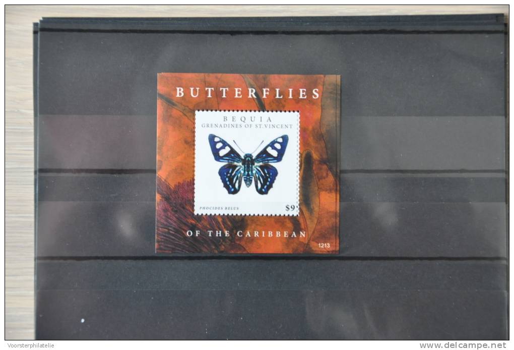 H 111 ++  2012 ST. VINCENT VLINDERS BUTTERFLIES PAPILLON SCHMETTERLING  ++ MNH POSTFRIS ** - St.-Vincent En De Grenadines