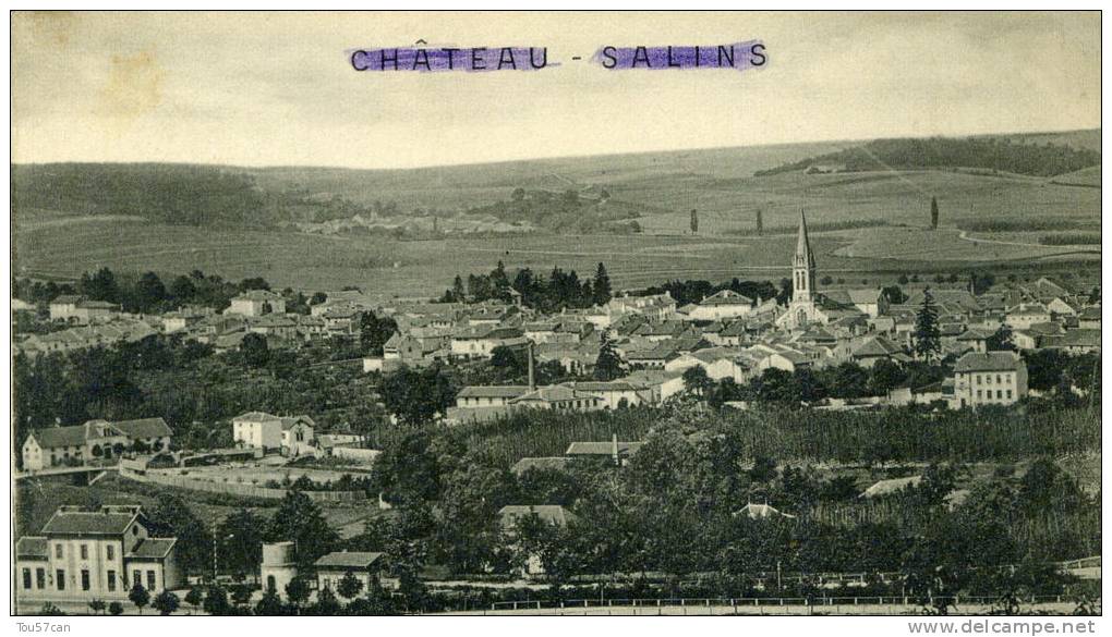 CHÂTEAU-SALINS - MOSELLE (57) - PEU COURANTE CPA . - Chateau Salins