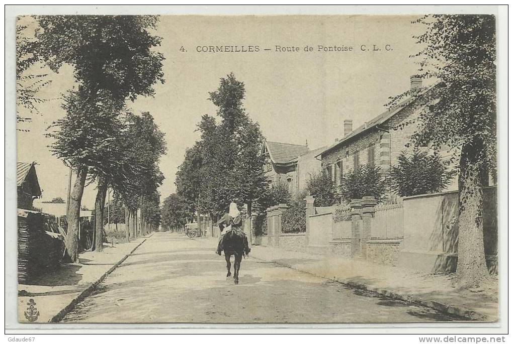 CORMEILLES (VAL D´ OISE - 95) - CPA - ROUTE DE PONTOISE - Cormeilles En Parisis