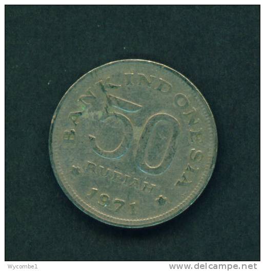 INDONESIA  -  1971  50 Rupiah  Circulated As Scan - Indonesien