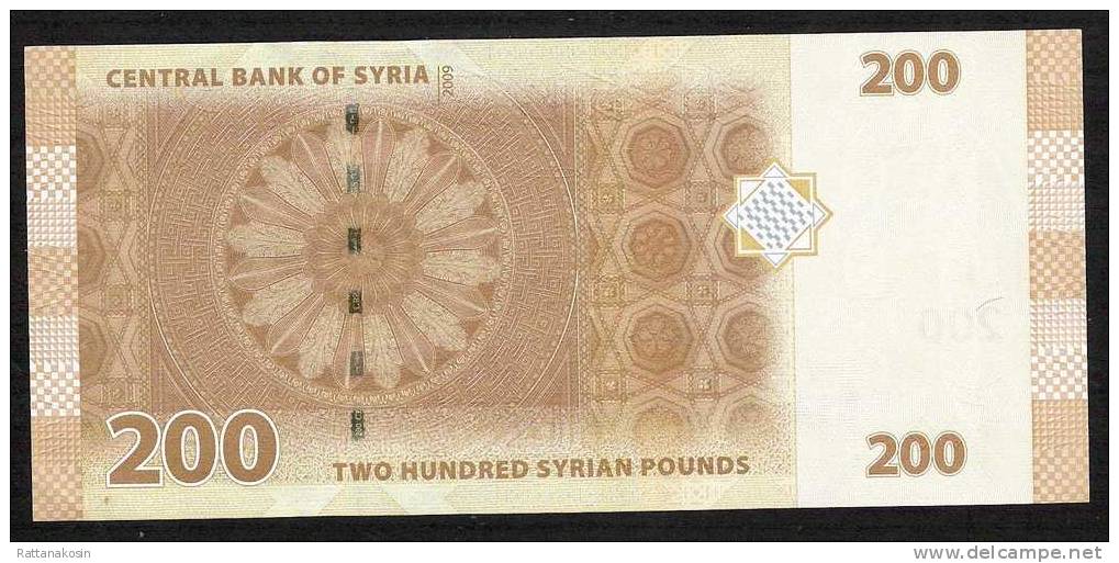 SYRIE  P114 200 POUNDS  2009  #A    UNC. - Syrië