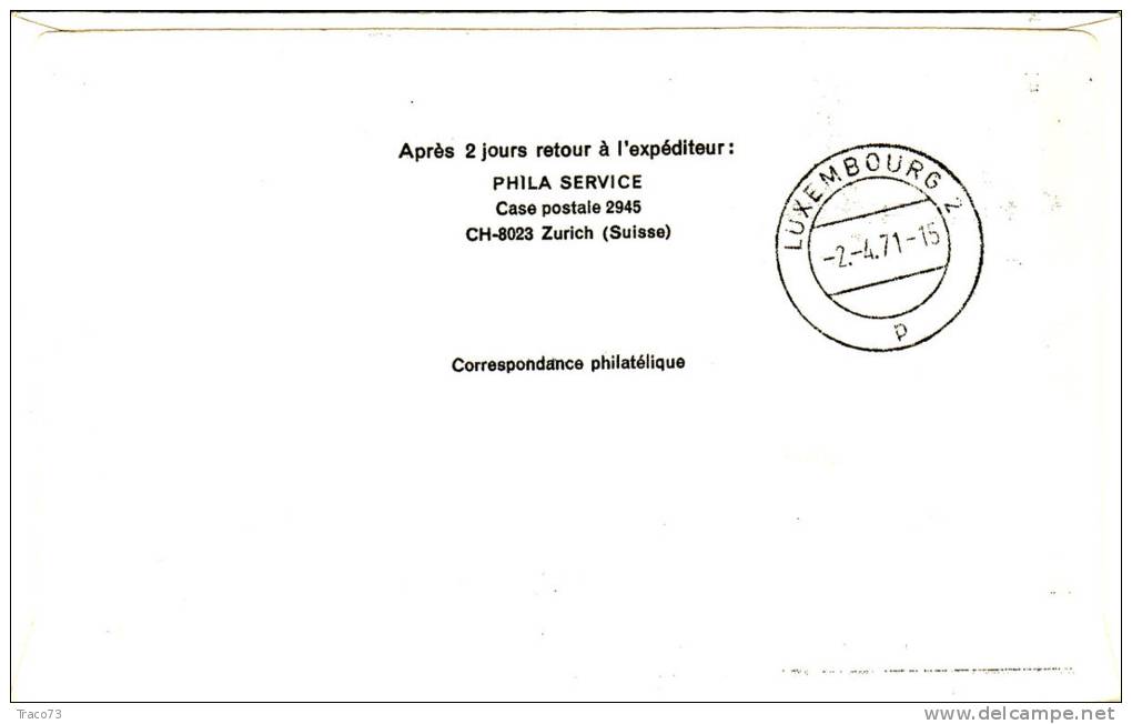 GENEVE  /   LUXEMBOURG  -  Cover _ Lettera   _  LUXAIR - Eerste Vluchten