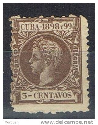 Sello CUBA, Colonia Española 1898, SALTO De PEINE, Num 161 * - Elobey, Annobon & Corisco