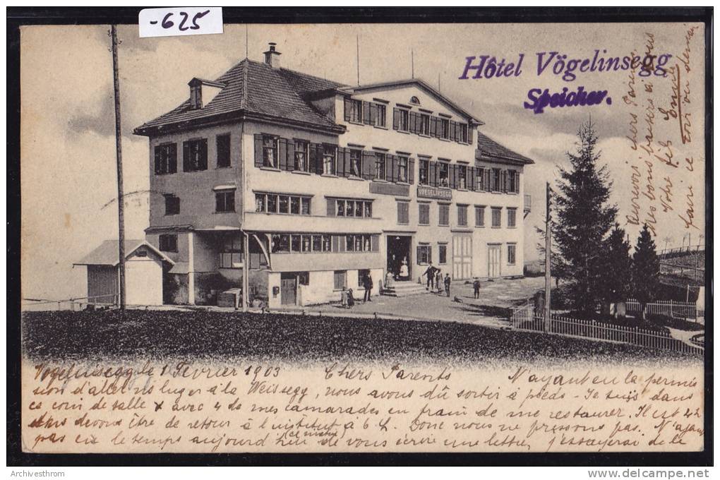 Speicher (AR) Hôtel Vögelinsegg Um. 1903 (-625) - Speicher