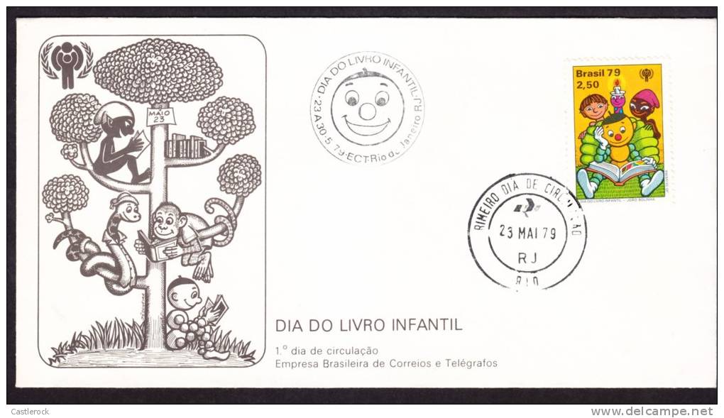 O) 1979 BRAZIL,CHILDREN'S BOOK DAY.FIRST DAY COVER. - FDC