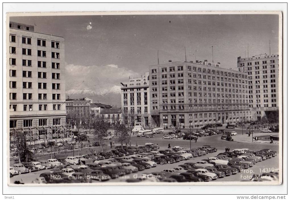 AMERICA CHILE SANTIAGO G. BULNES SQUARE Nr. 14319 PHOTOGRAPHY - Chile