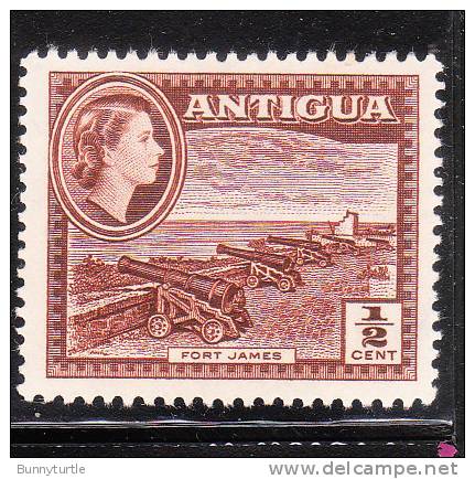 Antigua 1953 QE 1/2p MNH - 1858-1960 Crown Colony