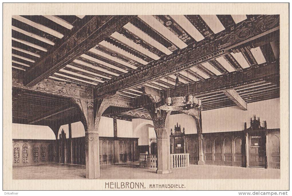 Heilbronn. Neckar, Rathaus, Rathausdiele, Um 1910 - Heilbronn