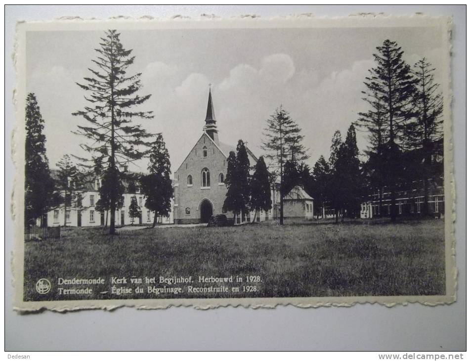 Cpa Dendermonde Kerk Van Het Beginhof Herbouwd In 1928 - Termonde église Du Beguinage Reconstruite En 1928 - BE01 - Dendermonde