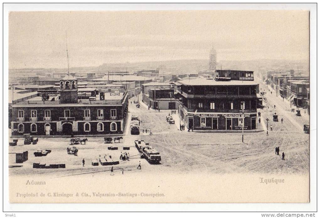 AMERICA CHILE IQUIQUE CUSTOMS OFFICE C. KIRSINGER & CIA. OLD POSTCARD - Chile