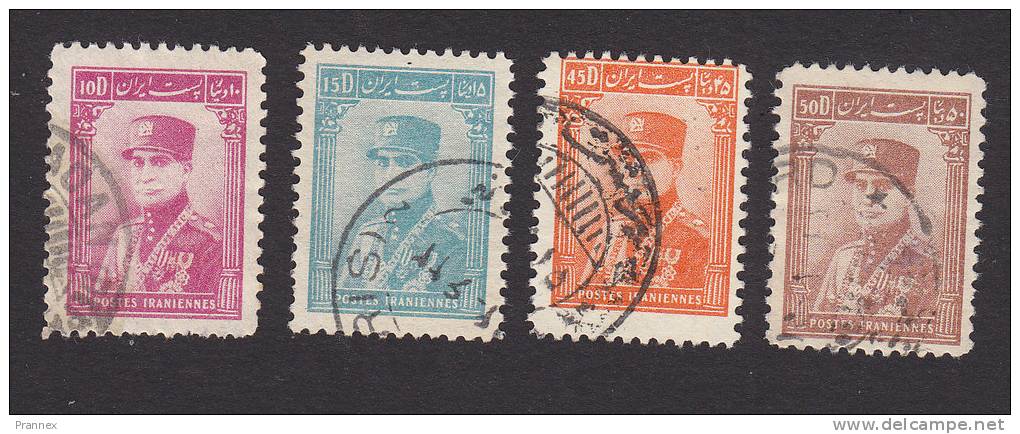 Persia, Scott #828-832, Used, Reza Shah Pahlavi, Issued 1935 - Iran