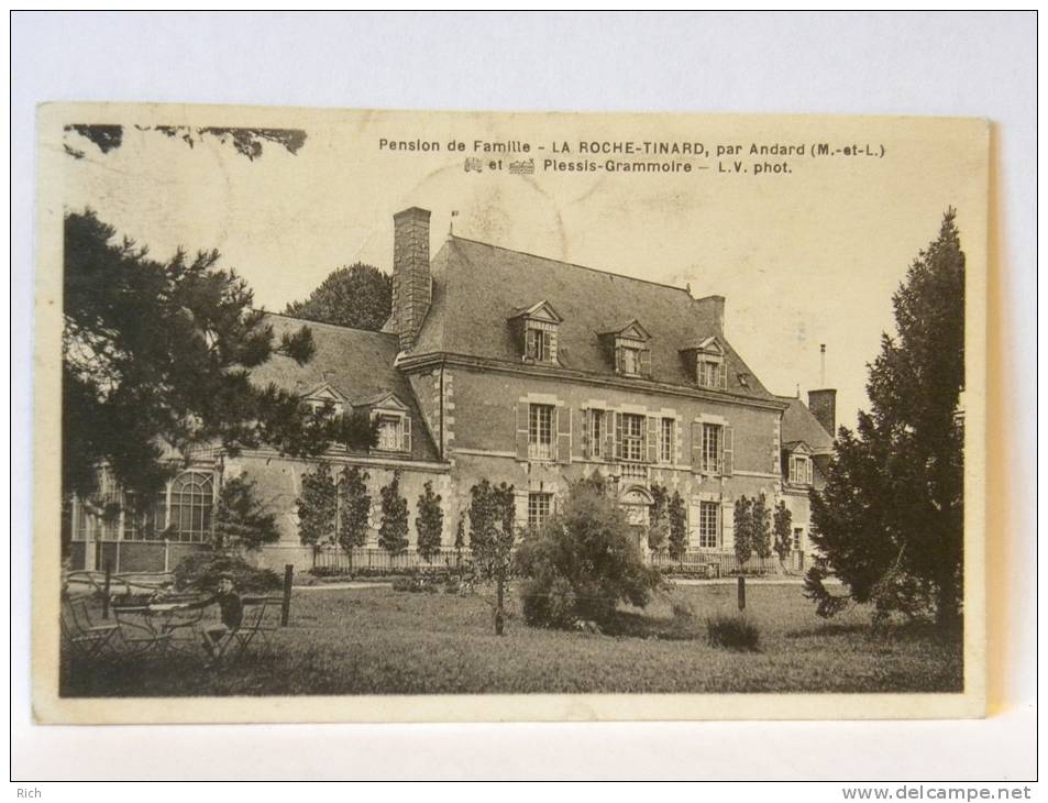 CPA 49 Maine Et Loire - LA ROCHE TINARD - Pension De Famille Par Andard Et Le Plessis-Grammoire - Autres & Non Classés