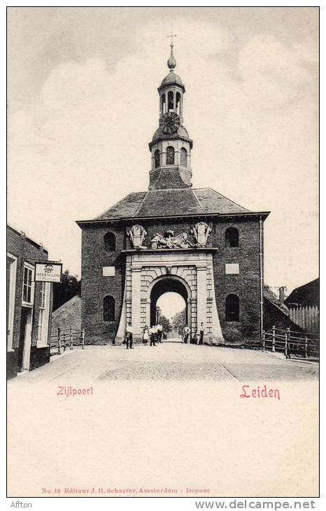Monnikendam Zijlport 1900 Postcard - Leiden