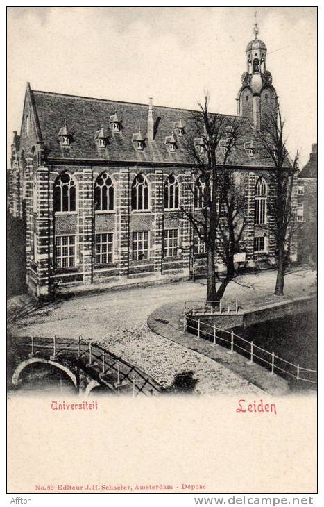 Monnikendam Universiteit 1900 Postcard - Leiden