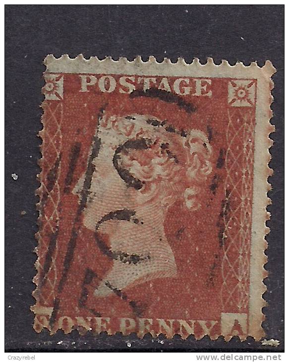 GB 1854 - 57 QV 1d PENNY RED BLUED PAPER STAMP( F & A )PMK 700 PERF 16 WMK 2.( F968 ) - Used Stamps