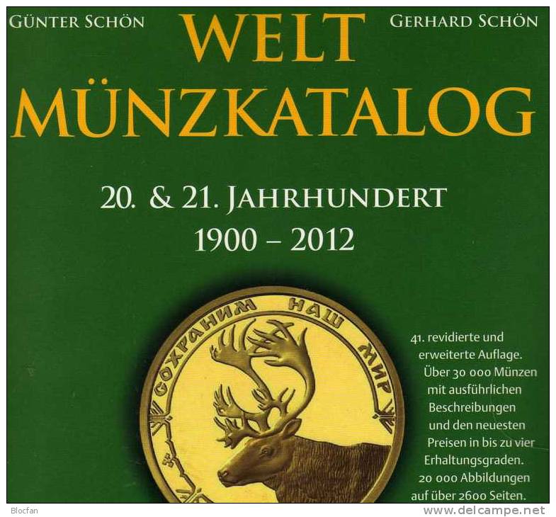 Schön Weltmünzkatalog 2013 Neu 50€ Münzen 20/21. Jahrhundert A-Z Coins Of The World Europa Amerika Afrika Asien Oceanien - Boeken & Software