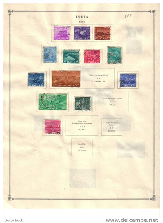 INDIA   Collection Of  Mounted Mint And Used As Per Scan. (4 SCANS) - Collezioni & Lotti