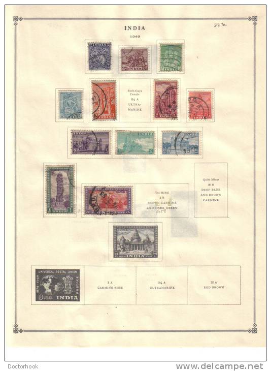 INDIA   Collection Of  Mounted Mint And Used As Per Scan. (4 SCANS) - Colecciones & Series