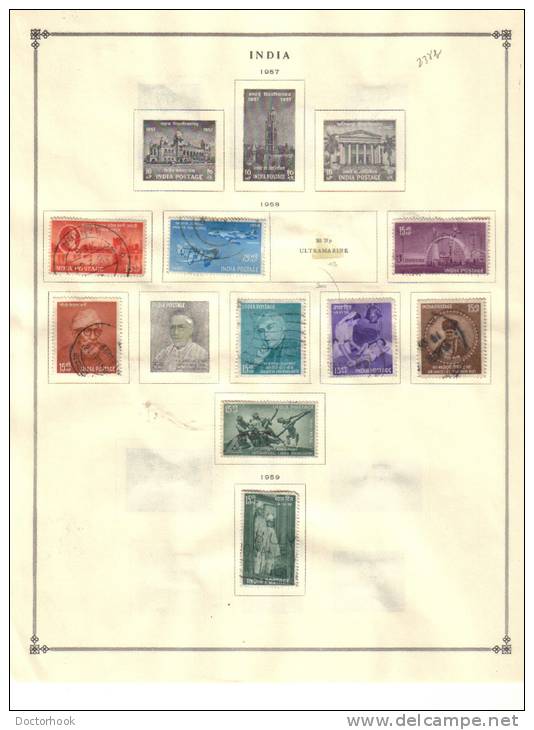 INDIA   Collection Of  Mounted Mint And Used As Per Scan. (4 SCANS) - Verzamelingen & Reeksen