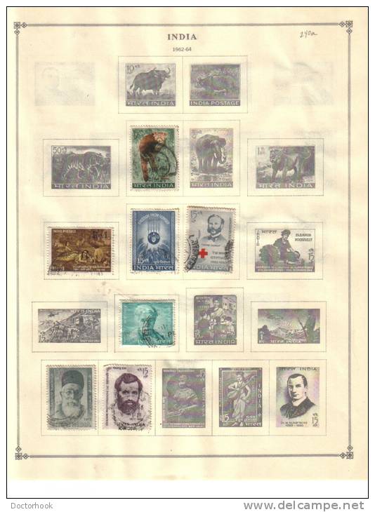 INDIA   Collection Of  Mounted Mint And Used As Per Scan. (4 SCANS) - Collezioni & Lotti