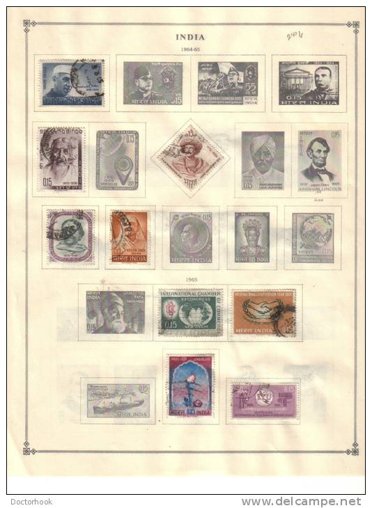 INDIA   Collection Of  Mounted Mint And Used As Per Scan. (4 SCANS) - Verzamelingen & Reeksen