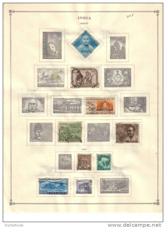 INDIA   Collection Of  Mounted Mint And Used As Per Scan. (4 SCANS) - Verzamelingen & Reeksen