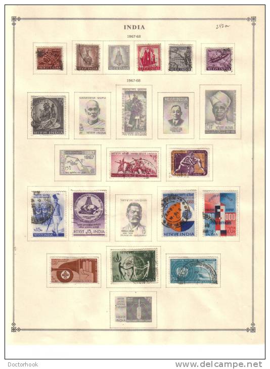 INDIA   Collection Of  Mounted Mint And Used As Per Scan. (2 SCANS) - Verzamelingen & Reeksen