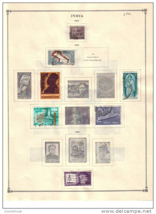 INDIA   Collection Of  Mounted Mint And Used As Per Scan. (2 SCANS) - Verzamelingen & Reeksen