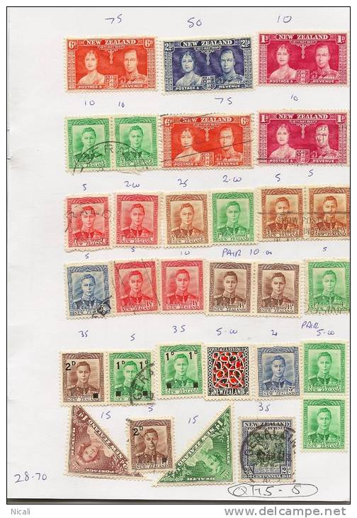 NZ Used Priced To Sell At 18.20 Euro QH5-8 - Collections (with Albums)