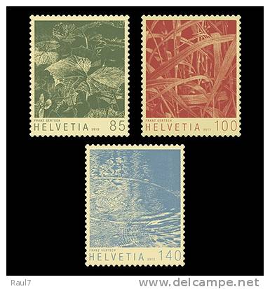 SUISSE - 2012 - Arts, Franz Gertsch - 3v Neuf // Mnh - Unused Stamps