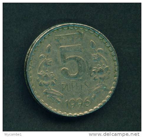 INDIA  -  1996  5 Rupees  Circulated As Scan - Inde