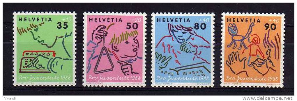 Switzerland - 1988 - Pro Juventute/Child Development - MNH - Neufs