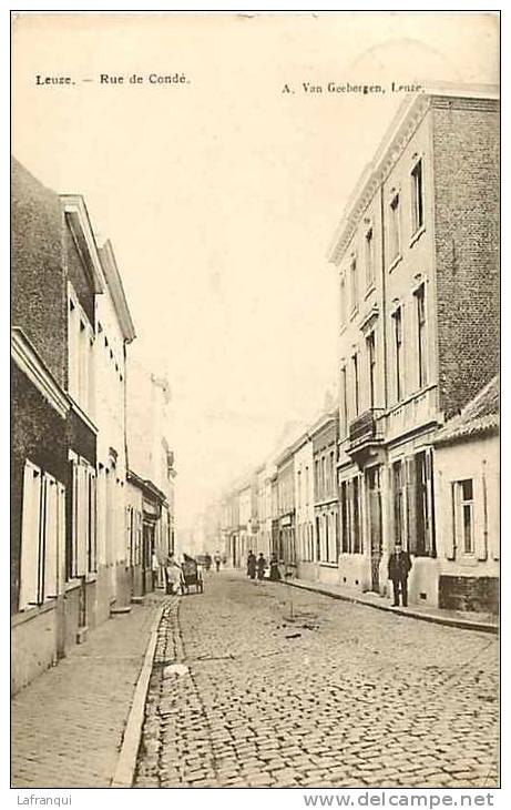 Belgique -ref 899- Leuze - Rue De Condé  -carte Bon Etat - - Leuze-en-Hainaut