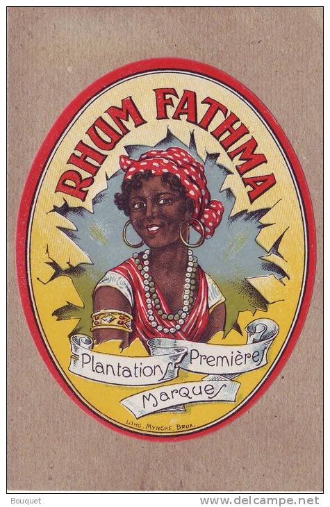 ETIQUETTE - RHUM FATHMA - PLANTATIONS PREMIERES MARQUES - 118 X 91 Mm - Rhum