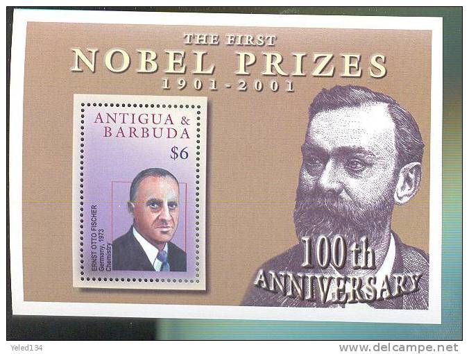 MNH ANTIGUA & BARBUDA #2521 : SOUVENIR SHEET NOBEL PRIZE ERNST OTTO FISCHER CHEMISTRY - Antigua Und Barbuda (1981-...)