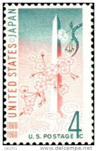 USA 1960 Scott 1158, U.S.-Japan Treaty, MNH ** - Unused Stamps