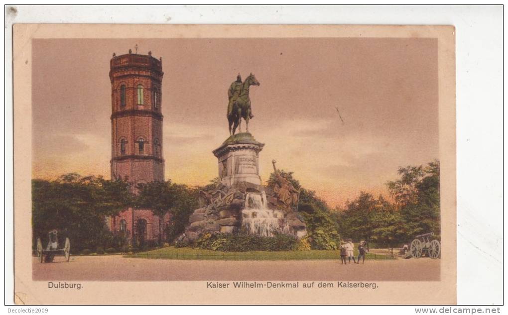 BR42032 Kaiser Wilhem Denkmal Auf Dem Kaiseberg Duisnurg     2 Scans - Duisburg