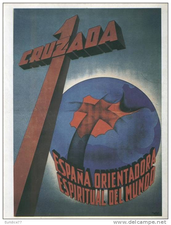 Cartel Affiche Poster Guerra Civil Española 20x13 Cm. Aprox. REPRODUCTION - Patrióticos