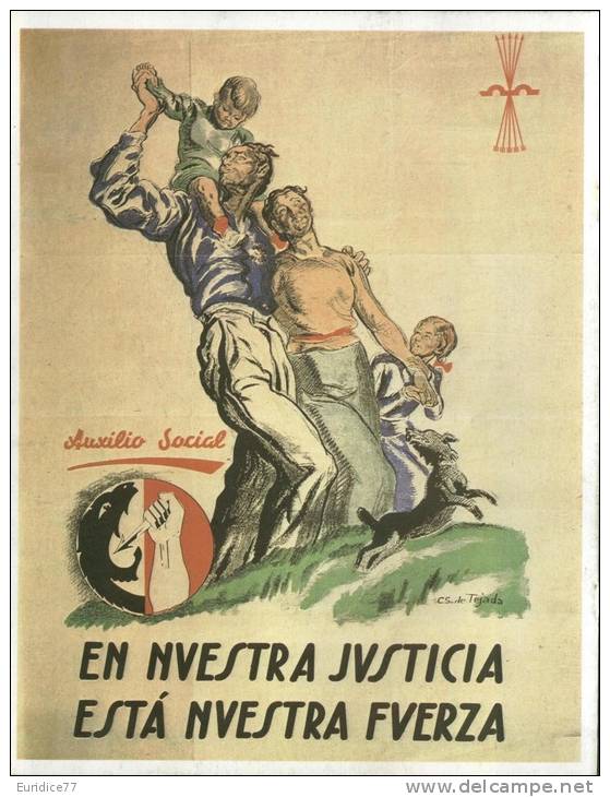 Cartel Affiche Poster Guerra Civil Española 20x13 Cm. Aprox. REPRODUCTION - Patrióticos