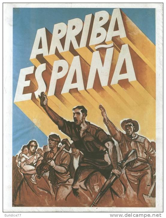 Cartel Affiche Poster Guerra Civil Española 20x13 Cm. Aprox. REPRODUCTION - Heimat