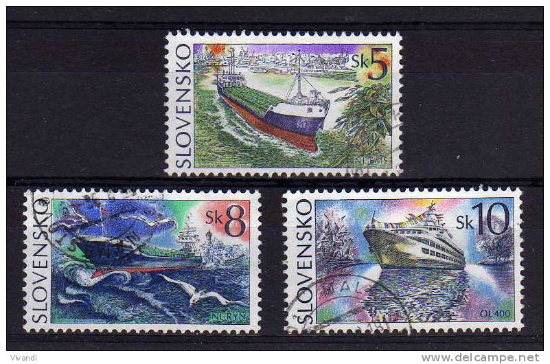 Slovakia - 1994 - Ships - Used - Gebraucht