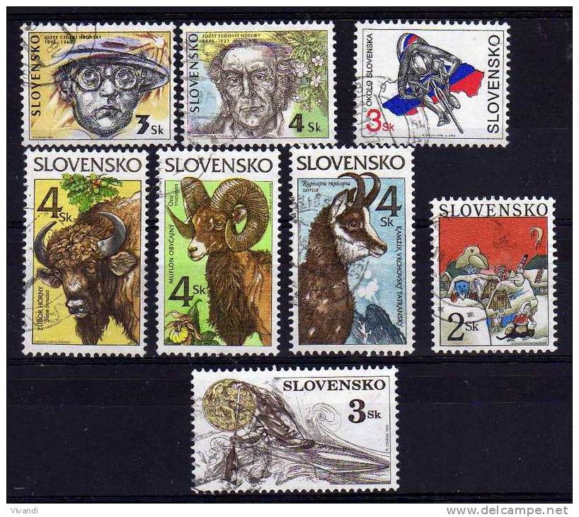 Slovakia - 1996 - 2 Sets &amp; 3 Single Stamp Issues - Used - Used Stamps