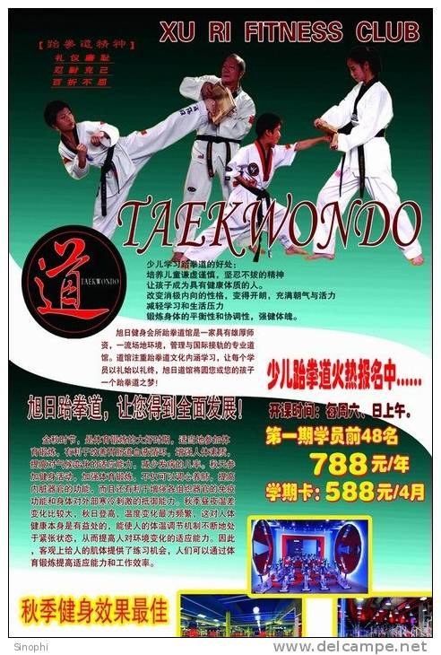 SA31-003  @      Taekwondo  , Postal Stationery -Articles Postaux -- Postsache F - Non Classificati