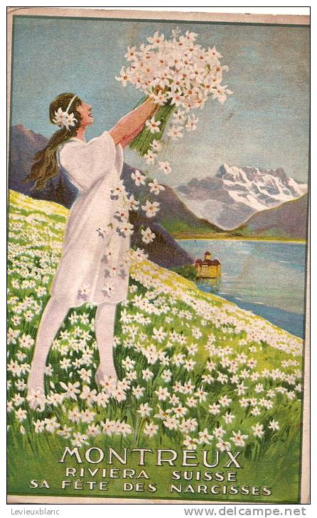 Carte Postale  /Suisse/Fête Des Narcisses/MONTREUX/1923      SUI5 - Mon