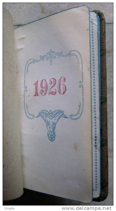 CALENDARIETTO DA BORSETTA ANNO 1926 DONNA - Kleinformat : 1921-40