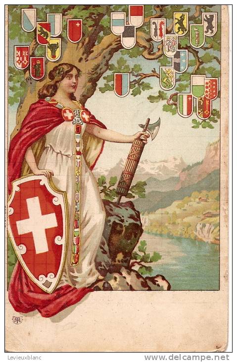 Carte Postale  /Suisse/Fédération Helvétique/Blasons De Tous Les Cantons/vers 1905-10 SUI9 - St. Anton