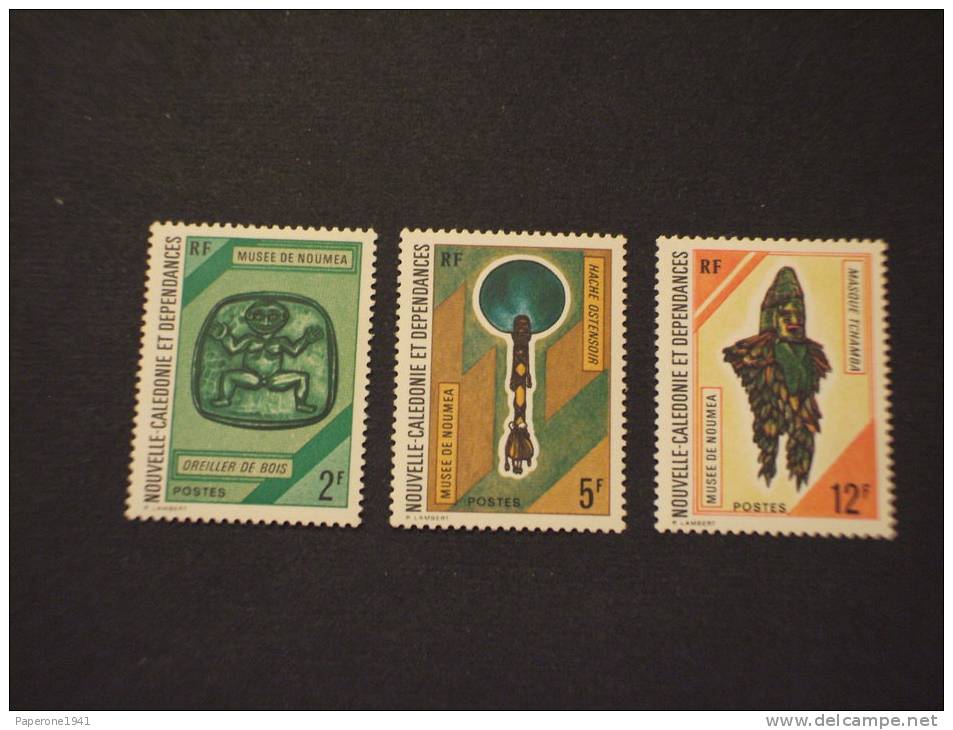 N. CALEDONIE - 1972/3 MUSEO 3 Valori(serietta) - NUOVI(++)-TEMATICHE - Ungebraucht